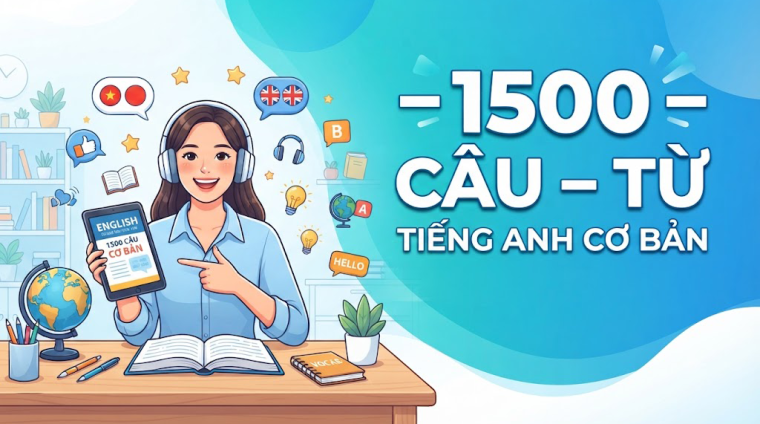 1500 Câu – Từ Tiếng Anh Cơ Bản
